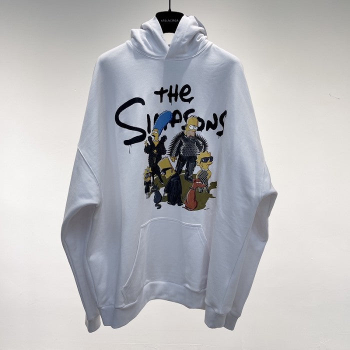 Balenciaga The Simpsons Tm & آ© 20th Television Hoodie Wide Fit in White