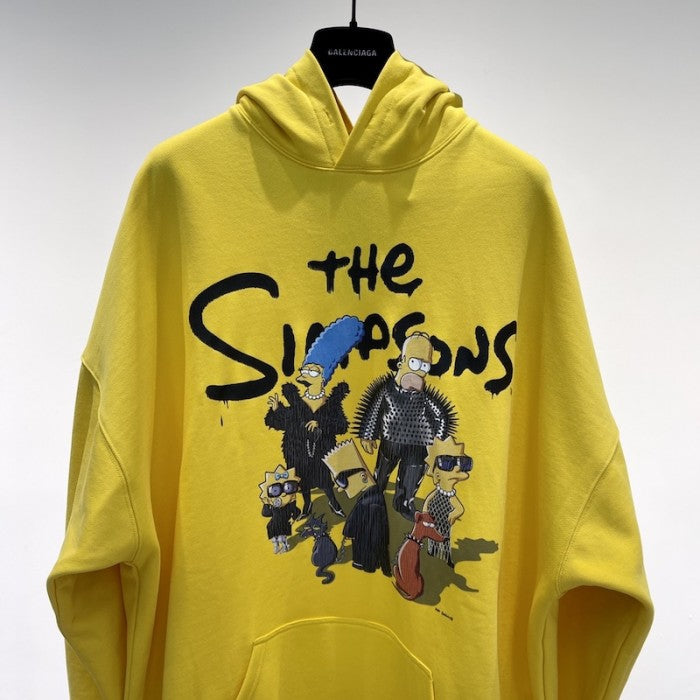 Balenciaga The Simpsons Tm & آ© 20th Television Hoodie Wide Fit in Yellow