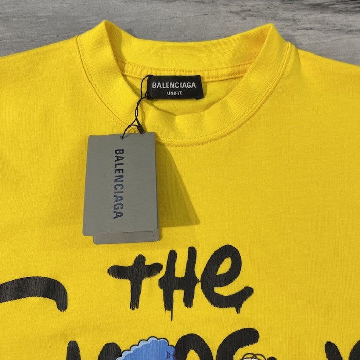 Balenciaga The Simpsons Tm & آ© 20th Television T-shirt Oversized in Yellow