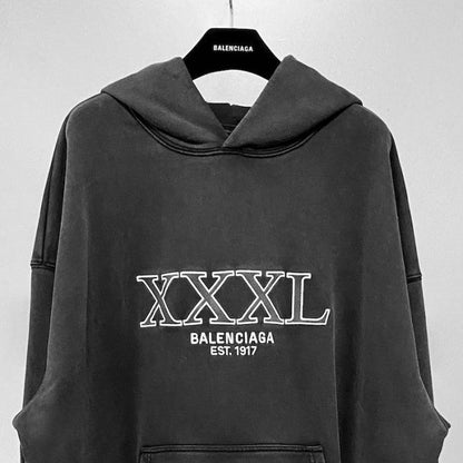 Balenciaga XXXL Hoodie Large Fit in black