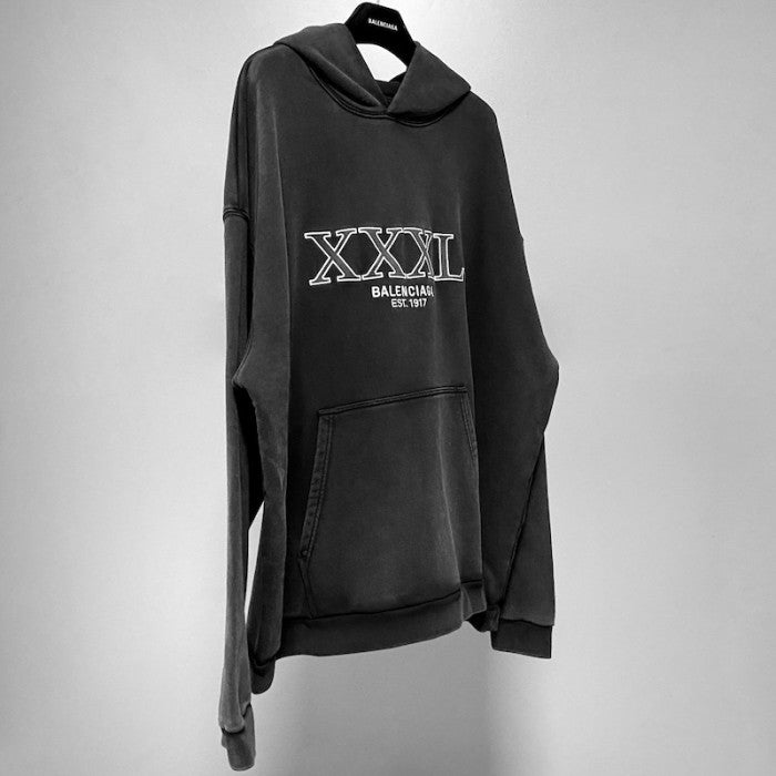 Balenciaga XXXL Hoodie Large Fit in black