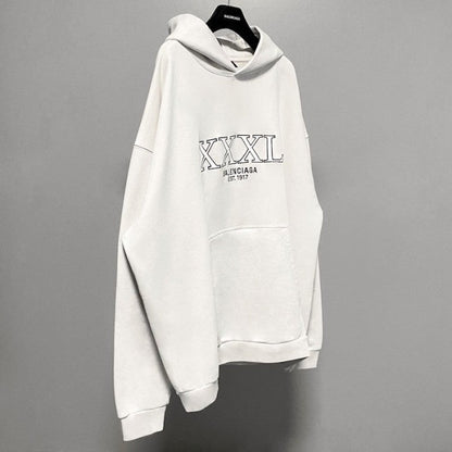 Balenciaga XXXL Hoodie Large Fit in White