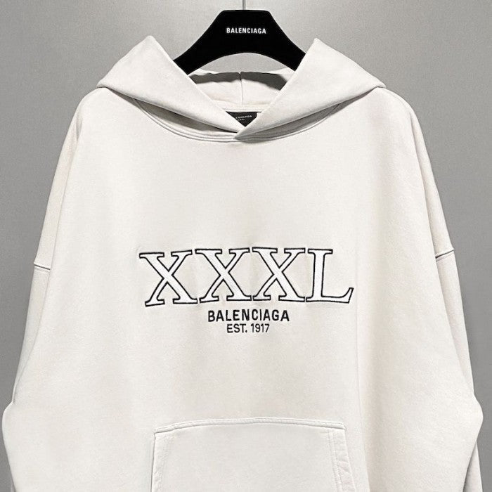 Balenciaga XXXL Hoodie Large Fit in White