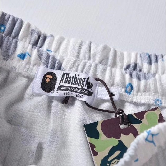 Bape Space Camo Shark Joggers White