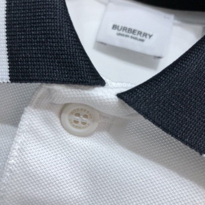 BBR Logo Detail Cotton Pique Polo Shirt White