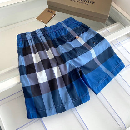 BBR Check Drawcord Swim Shorts Blue