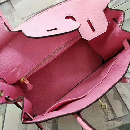 HM Birkin Pink For Women Gold Toned Hardware 14in/35cm 