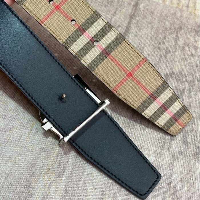 Burberry Reversible Monogram Motif Vintage Check Belt