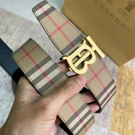 Burberry Reversible Monogram Motif Vintage Check Belt