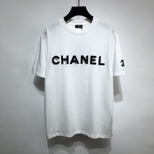 CC Logo Cotton T shirt White