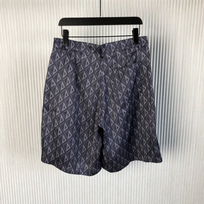 CD Diamond Bermuda Shorts Deep Gray Silk Twill