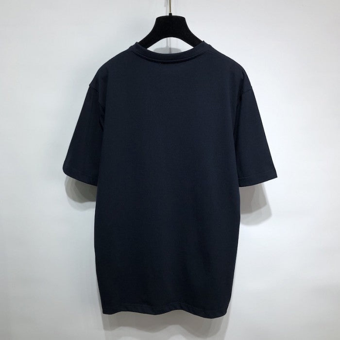 'CD Icon' T-Shirt, Relaxed Fit Navy Cotton Jersey