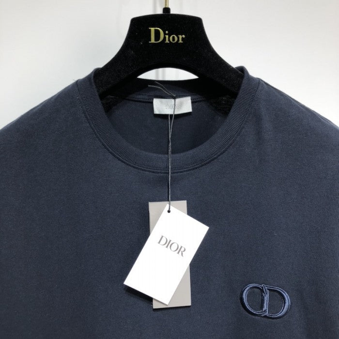 'CD Icon' T-Shirt, Relaxed Fit Navy Cotton Jersey