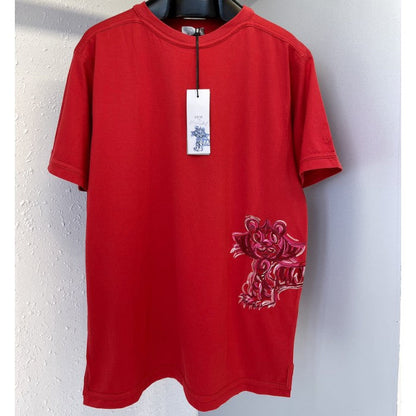 Oversized DIOR AND KENNY SCHARF T-Shirt Red Cotton Jersey