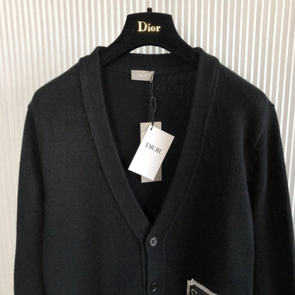 'Christian Dior COUTURE' Cardigan Black Cashmere Jersey