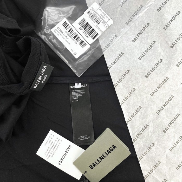 Balenciaga Cities Paris T-shirt Medium Fit in Black