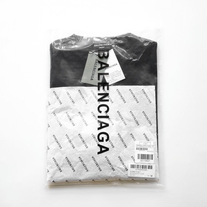 Balenciaga Cities Paris T-shirt Medium Fit in Black