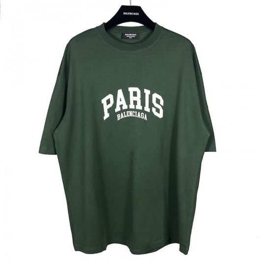 Balenciaga Cities Paris T-shirt Medium Fit in Green