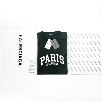 Balenciaga Cities Paris T-shirt Medium Fit in Green