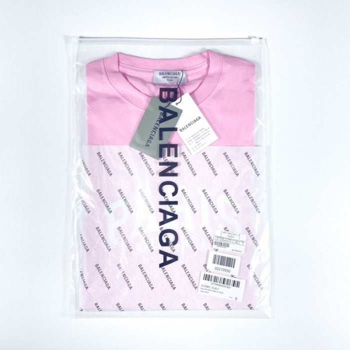 Balenciaga Cities Paris T-shirt Medium Fit in Pink