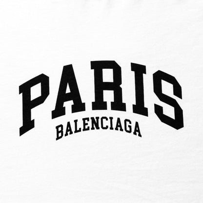 Balenciaga Cities Paris T-shirt Medium Fit in White