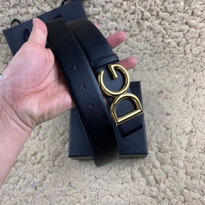 Dolce & Gabbana DG Logo Belt Black