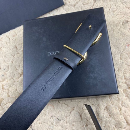 Dolce & Gabbana DG Logo Belt Black