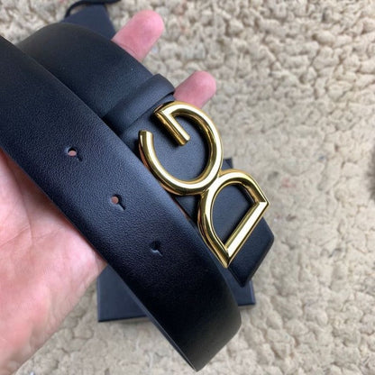 Dolce & Gabbana DG Logo Belt Black