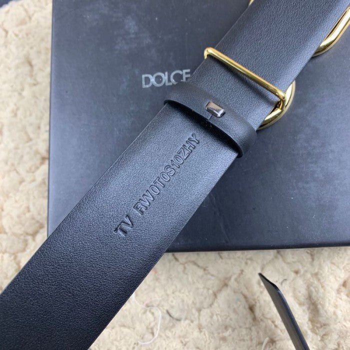 Dolce & Gabbana DG Logo Belt Black