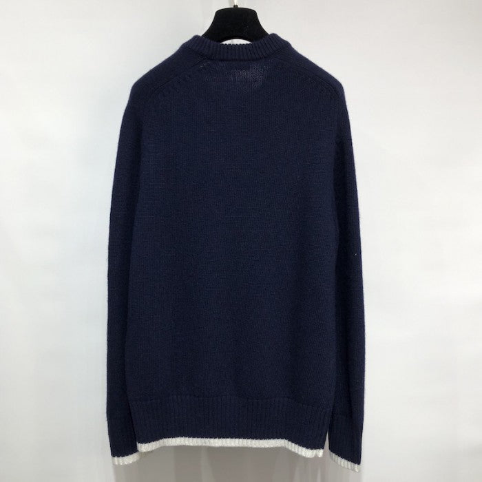 Christian Dior Atelier Sweater Blue Wool Jersey