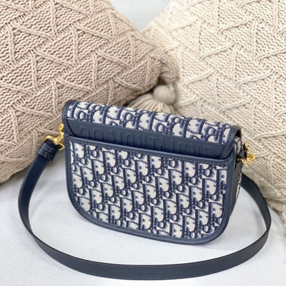 Dior Medium Dior Bobby Bag Blue Dior Oblique Jacquard