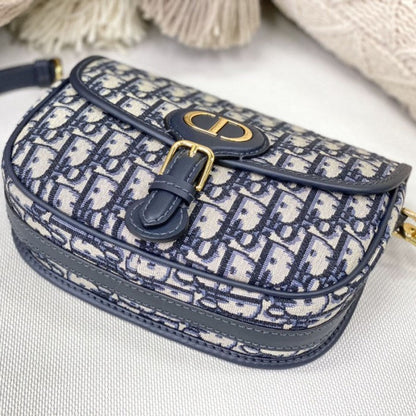 Dior Medium Dior Bobby Bag Blue Dior Oblique Jacquard