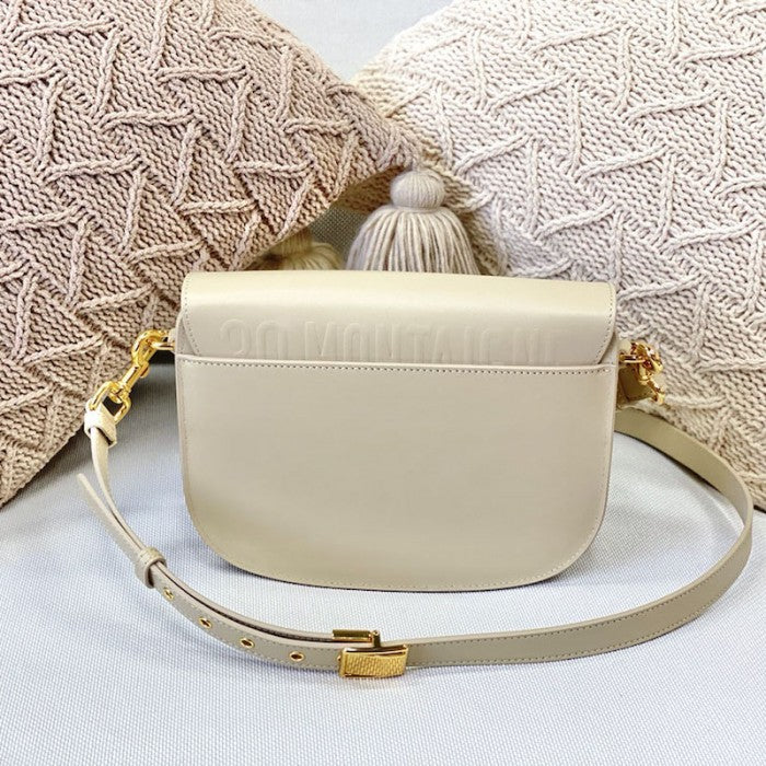 Medium Dior Bobby Bag Beige Box Calfskin