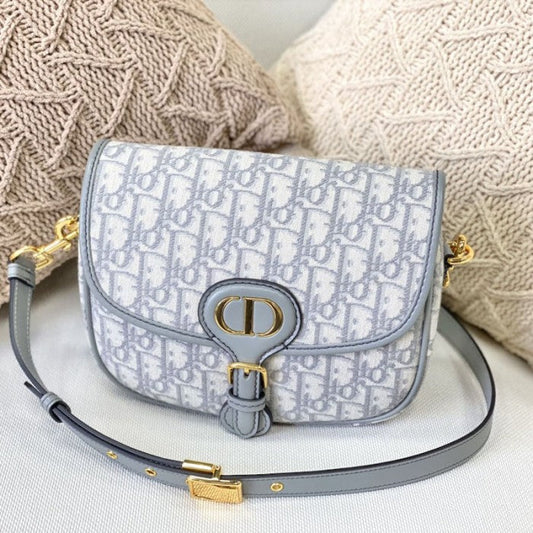 Dior Medium Dior Bobby Bag Grey Dior Oblique Jacquard