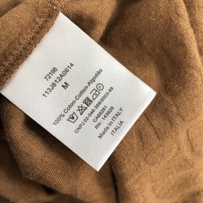 Oversized Dior Oblique Polo Shirt Brown Terry Cotton Jacquard