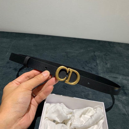 Dior Saddle Calfskin Belt Black