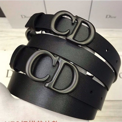 Dior Saddle Matte Calfskin Belt Black