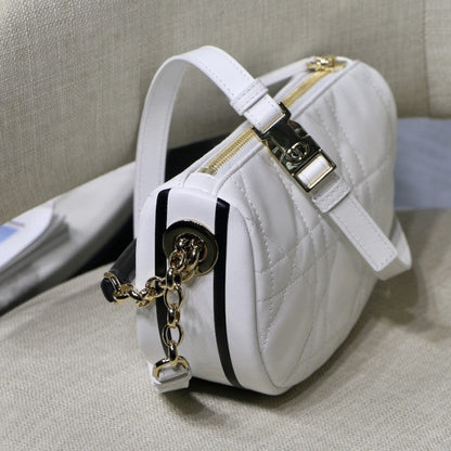 Small Dior Vibe Hobo Bag White