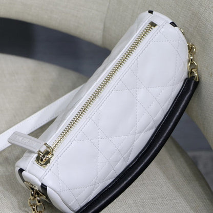 Small Dior Vibe Hobo Bag White