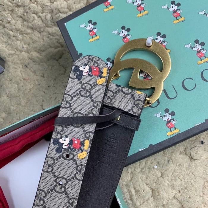 Disney x Gucci Supreme GG Canvas Belt with Double G buckle