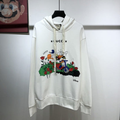 Disney x Gucci Donald Duck Hooded Sweatshirt Off White