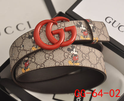 New Gucci GG Supreme Belt with G buckle men women