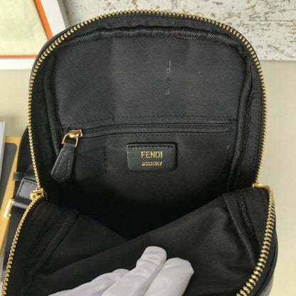 Fendi Belt Bag Bugs Black Leather / Gold