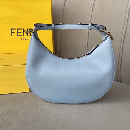 Fendi Fendigraphy Small Light Blue leather bag