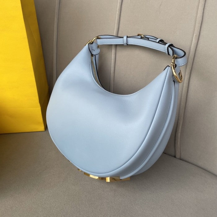 Fendi Fendigraphy Small Light Blue leather bag