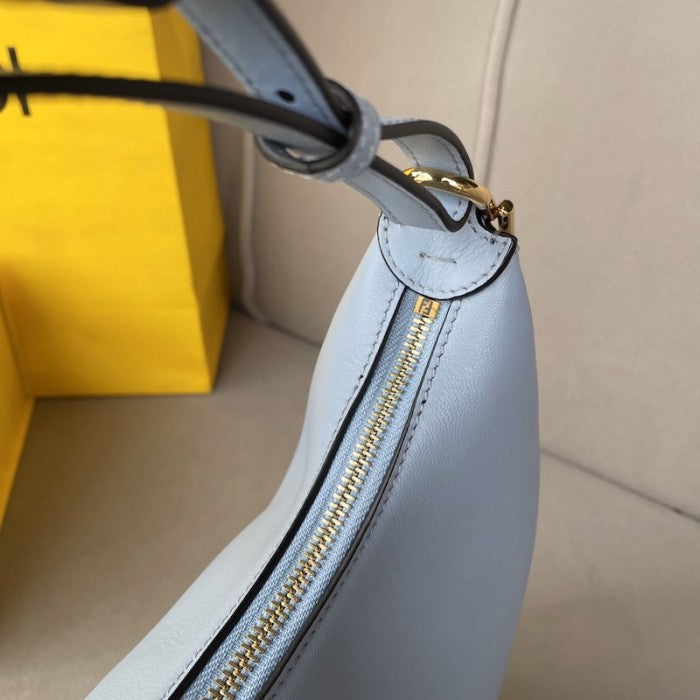 Fendi Fendigraphy Small Light Blue leather bag