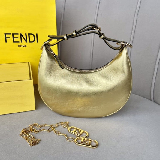 Fendi Fendigraphy Small Gold leather bag