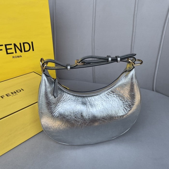 Fendi Fendigraphy Small Silver leather bag