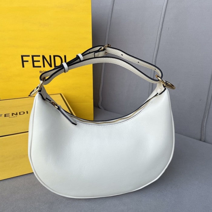 Fendi Fendigraphy Small White leather bag