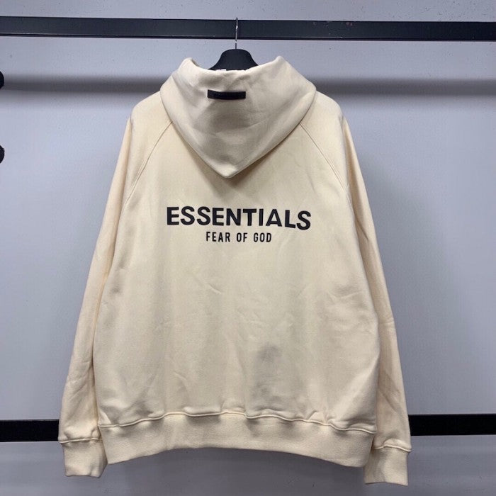 2021 FEAR OF GOD FOG Essentials Hoodie Cream